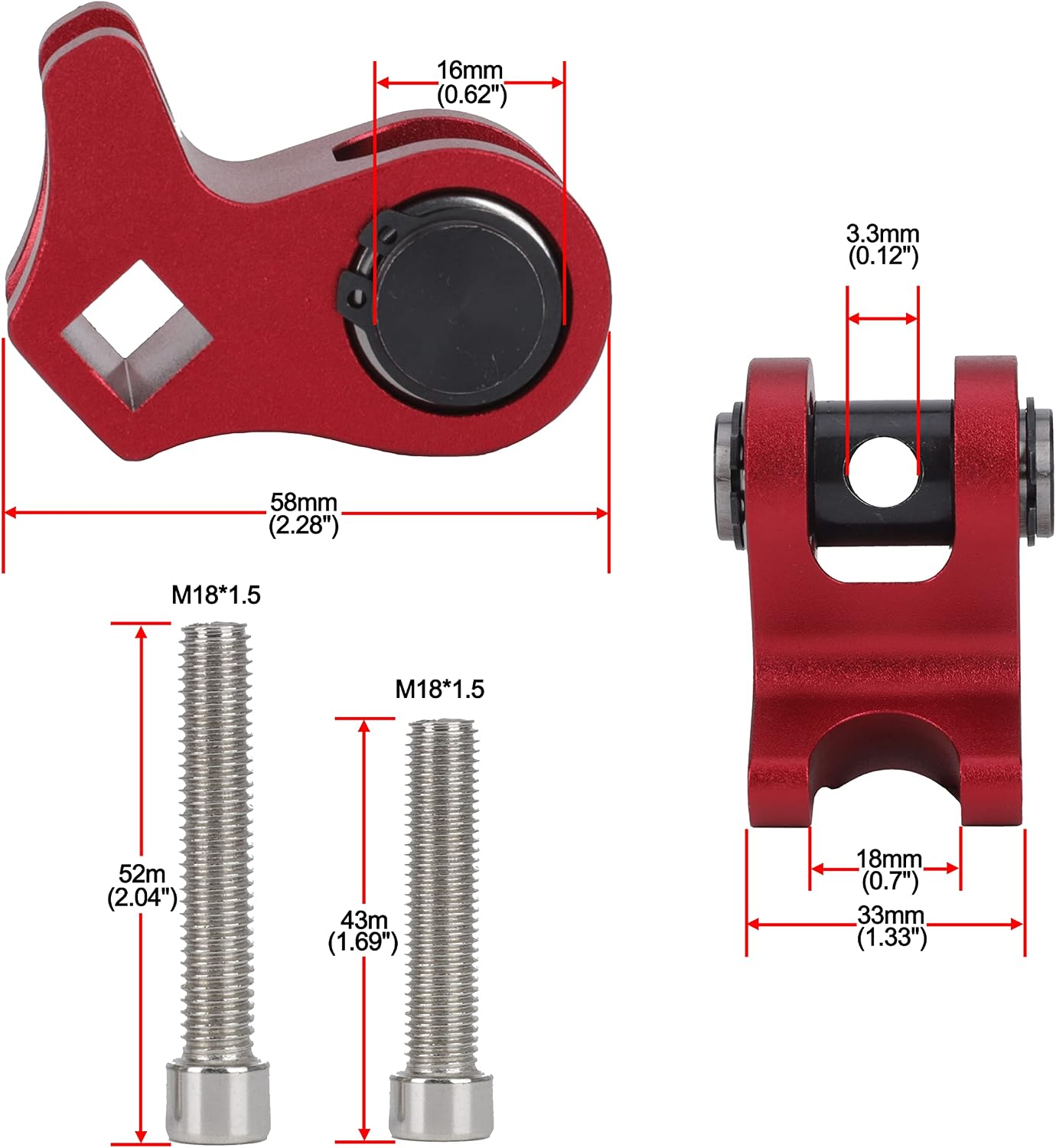 Ls Valve Spring Installation Tool Aluminum Valve Spring Compressor Tool for LS2 LS1 Style Valve Spring Installation (Red)