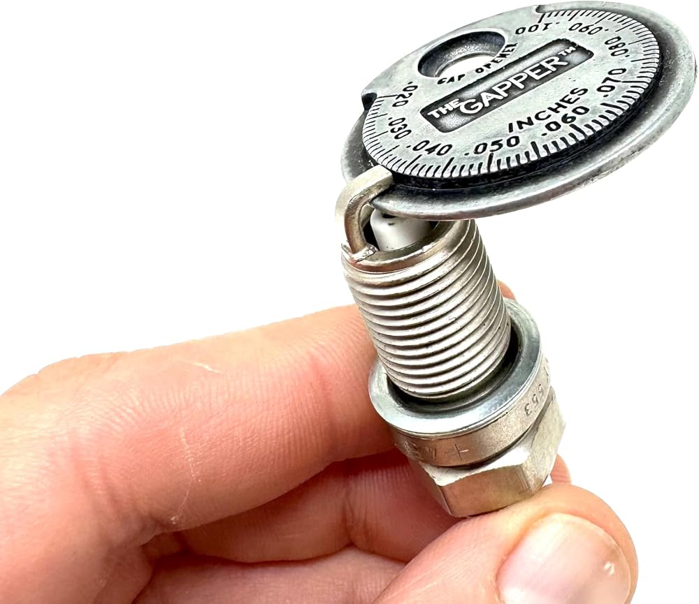 CTA Tools 3235 Spark Plug Gapper: Coin-Style Spark Plug Gap Tool, 0.020"–0.100" Measurement Range, Plated Steel, Quick-Check Reference Tool