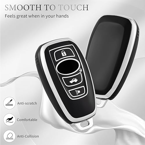 Miniatura 3 de OFFCURVE Key Fob Cover for Subaru, Soft TPU Car Key Protective Case Cover for Subaru CrossTrek Ascent Forester Outback WRX Ascent BRZ Impreza Legacy