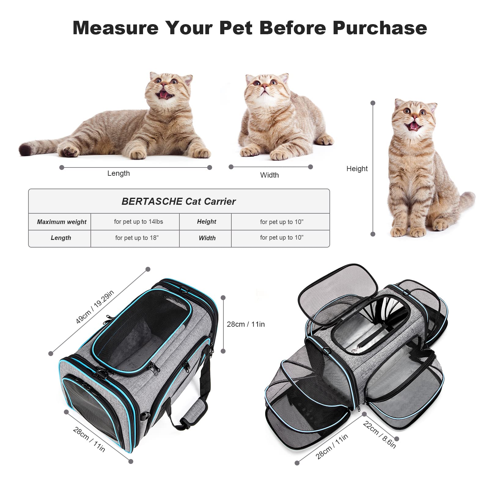 喜ばれる誕生日プレゼント Pet Carrier Bag Cat Print Dog Carrier， SoftSided T Get
