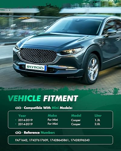 Miniatura 3 de SCITOO FA71642 Ventilador de refrigeración de radiador compatible para 2014-2019 para Mini para Cooper