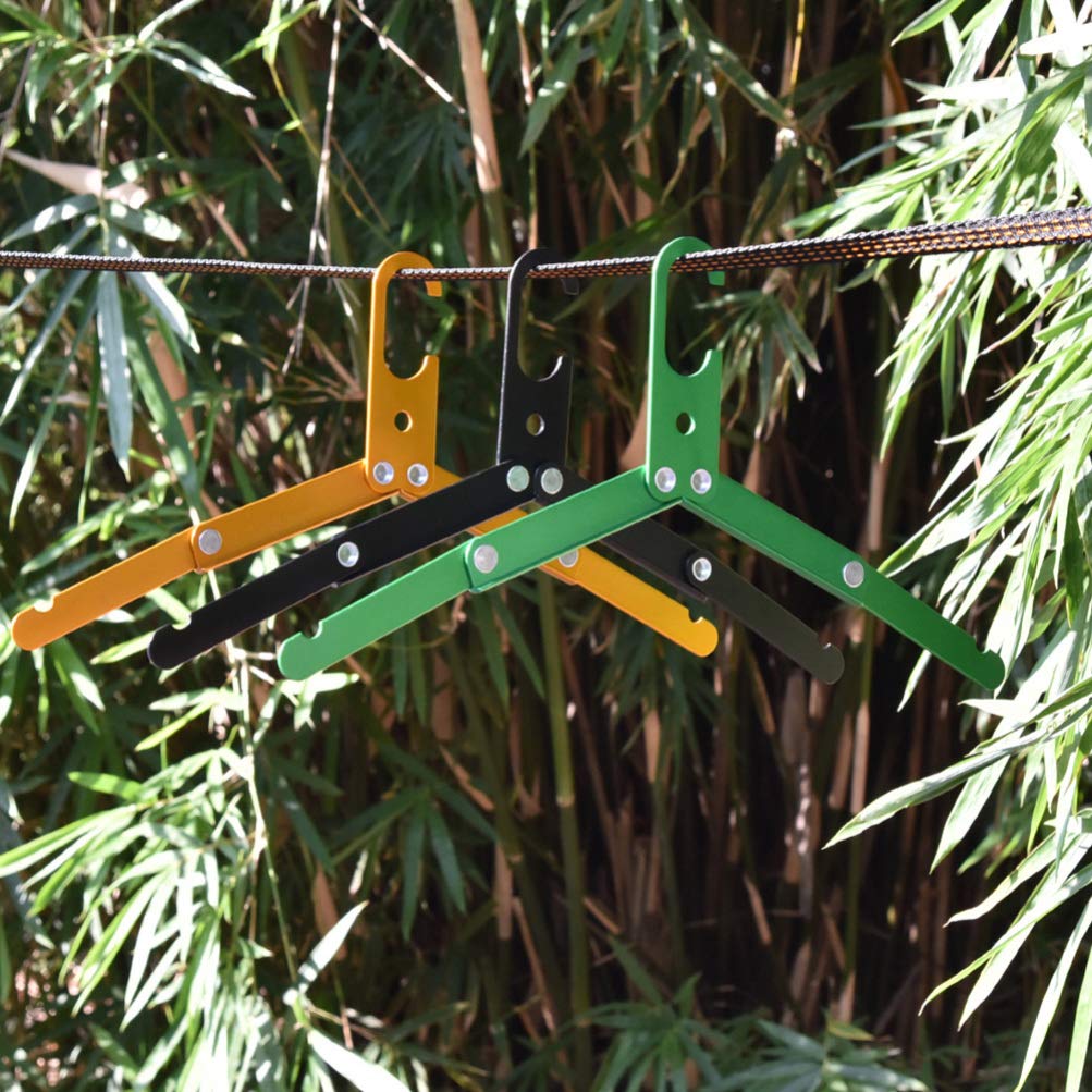 Percha plegable de aleación de aluminio – Perchas de viaje que ahorran espacio para camping, senderismo, mochileros y uso doméstico – Ligero, ideal para nización de ropa