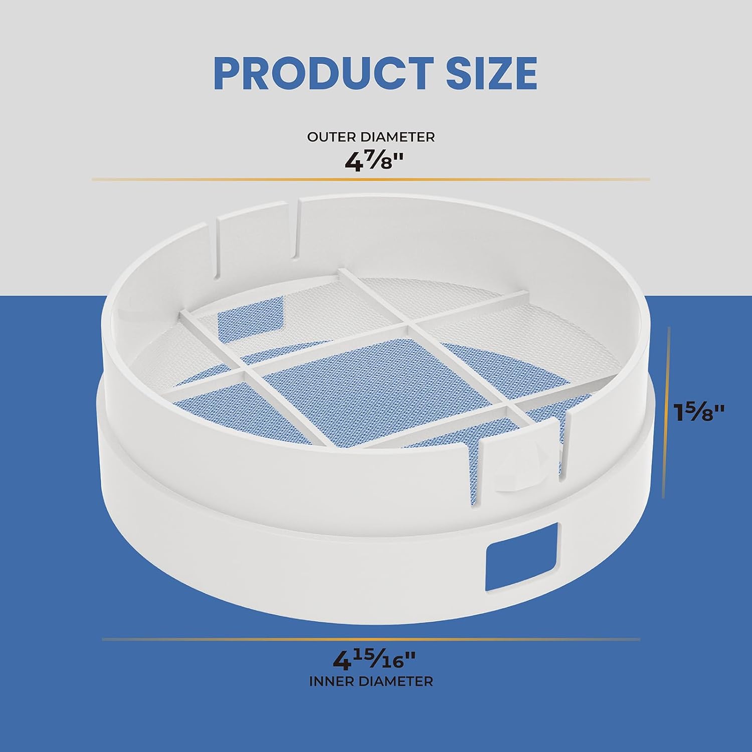 ARC-IHF ARC-14S Filter Replacement for Whynter Portable Air Conditioner,5" Diameter Intake Hose Pre-Filter Replace Models:ARC-110WD,ARC-122DS,ARC-122DHP,ARC-12SD,ARC-12SDH,ARC-131GD,ARC-14SH,ARC-141BG