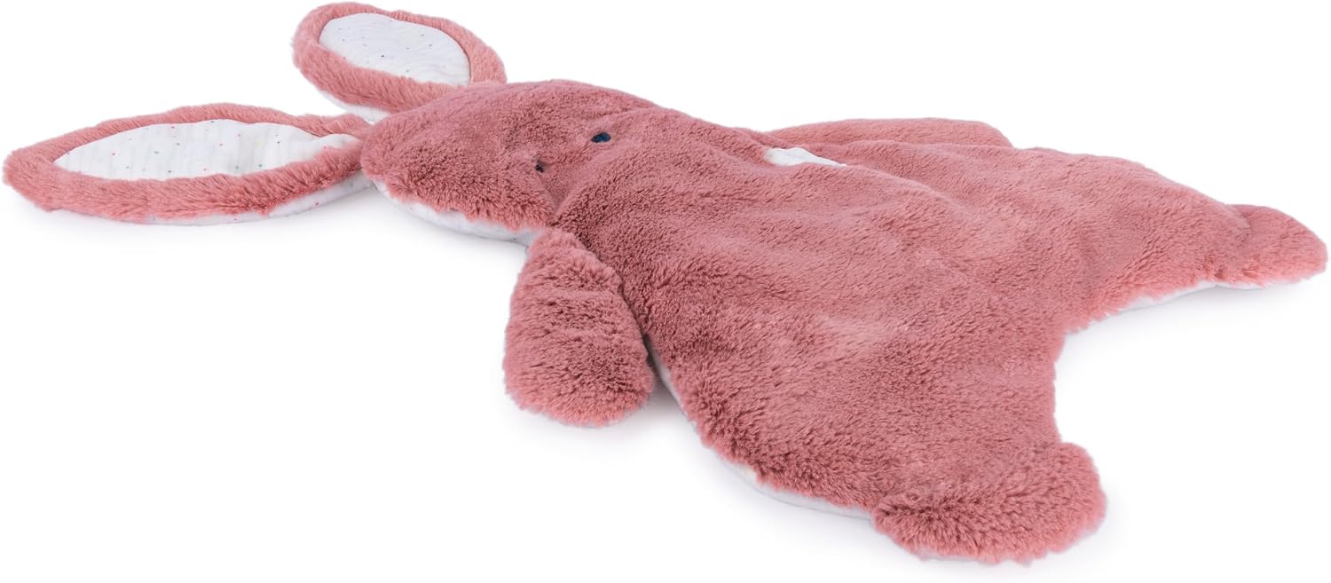 GUND Baby Oh So Snuggly Bunny Lovey, Premium Soft Plush Blanket for Babies and Newborns, Dusty Rose Pink