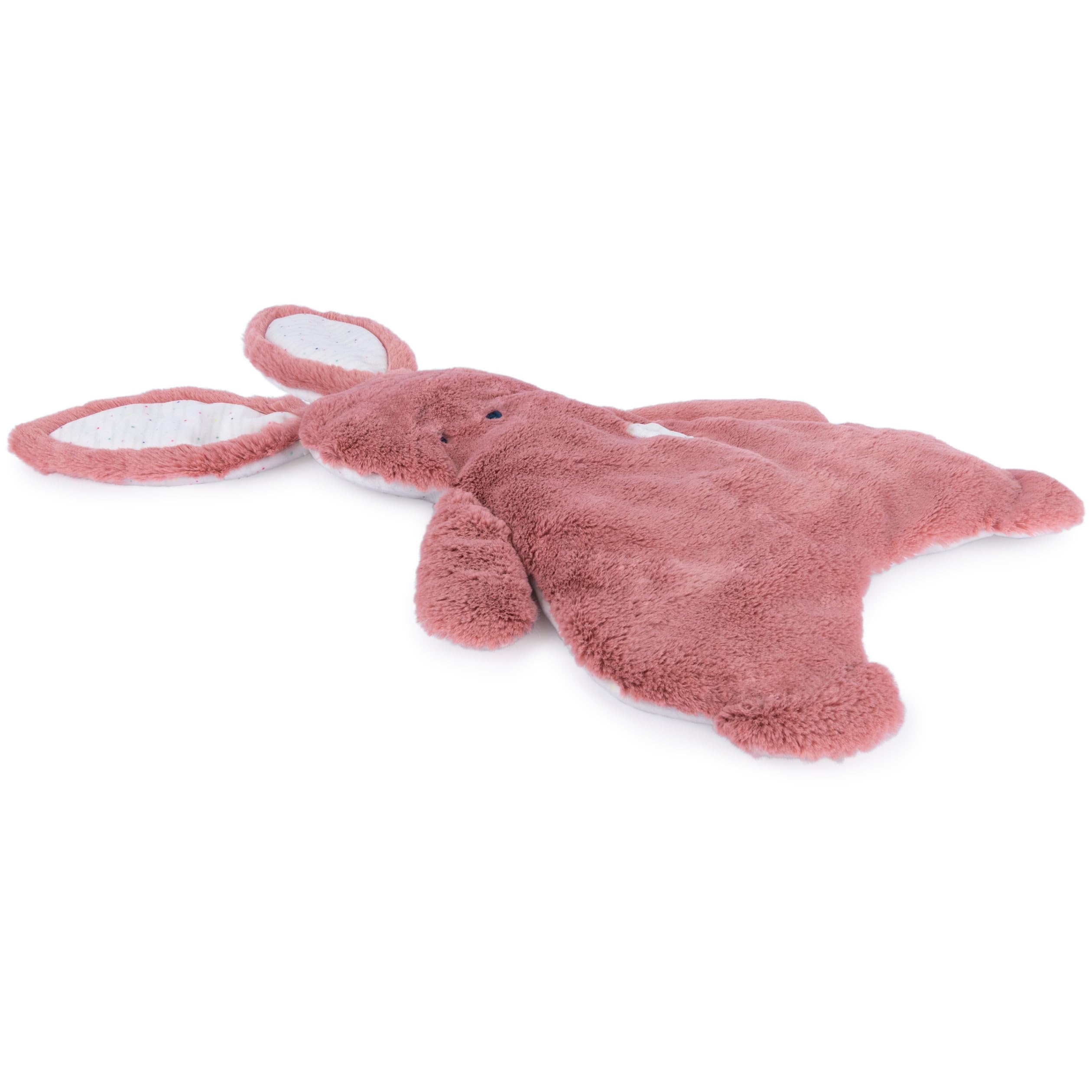 Baby GUND Oh So Snuggly Bunny Lovey, Morbida Coperta di Peluche per Neonati e Neonati, Rosa Cipria