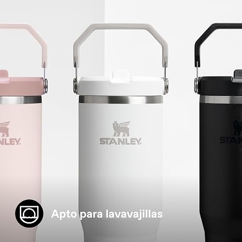 Stanley 1913 Flip Straw Tumbler Water Bottle with Straw 0.89L - Keeps Cold for 12+ Hours - Easy to Carry - Dishwasher Safe - Stainless Steel Thermal Flask - BPA-Free Travel Mug - Frost - 7