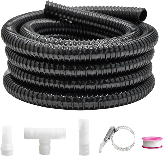 Pamopamo 1 Inch Pond Tubing, 1" ID Corrugated Water Pipe