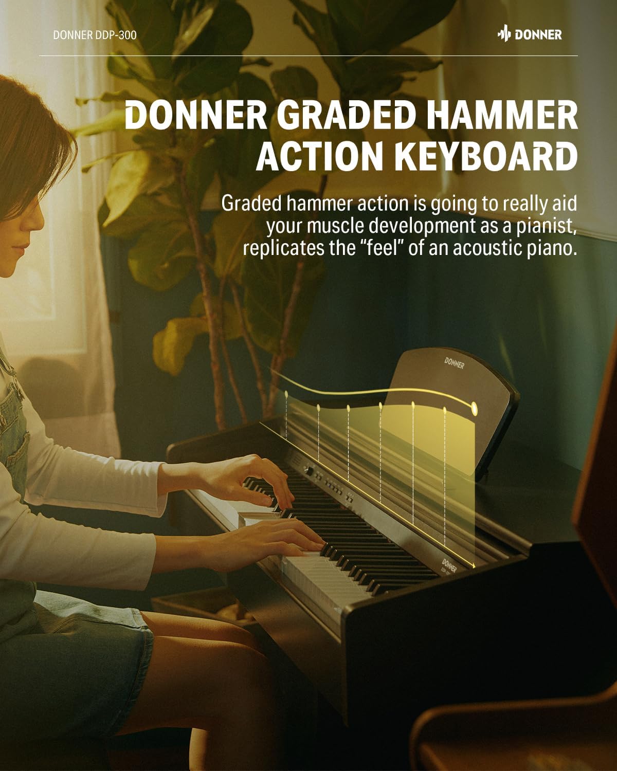 Donner DDP-300 Graded Hammer Action Keyboard