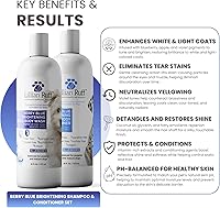 Vista 3 de Lillian Ruff Fórmula PRO Berry Blue Brightening Set de Champú y Acondicionador para Perros - Blanqueador de Calidad Profesional para Exposiciones