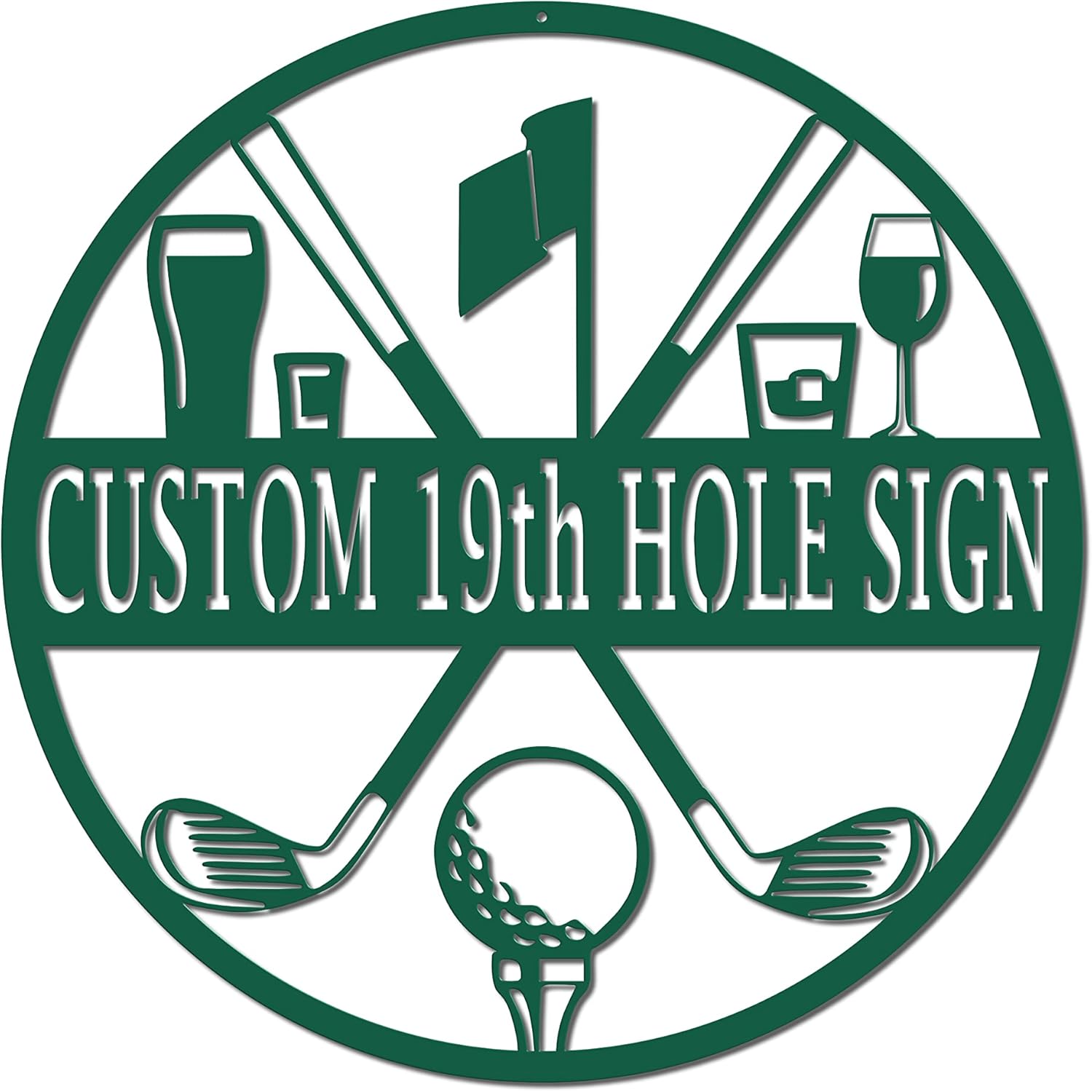 19th Hole Custom Golf Sign