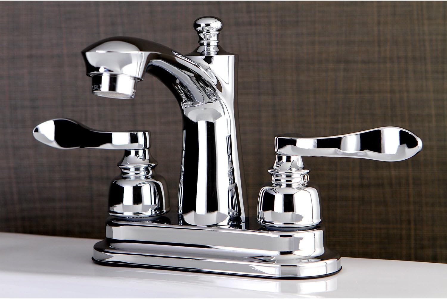 Kingston Brass FB7621NFL Nuwave French 4-inch Centerset Lavatory Faucet, Chrome