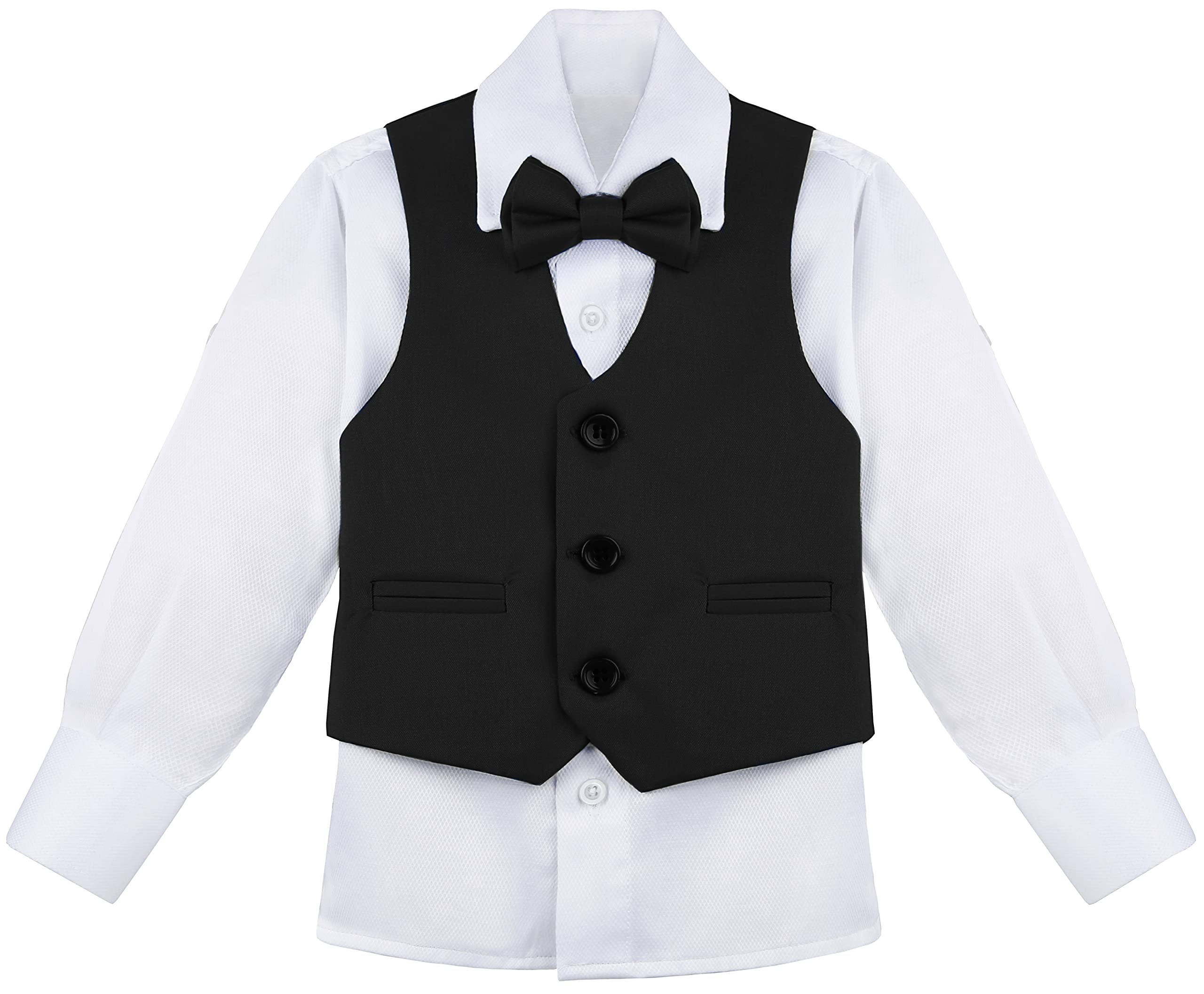 Lilax Conjunto de traje formal de 5 piezas para niños