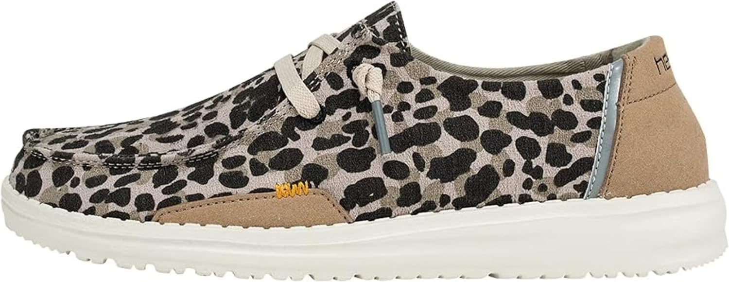 Hey Dude Women's Wendy Linen | Womens Shoes | Womens Lace Up Loafers | Comfortable & Light-Weight