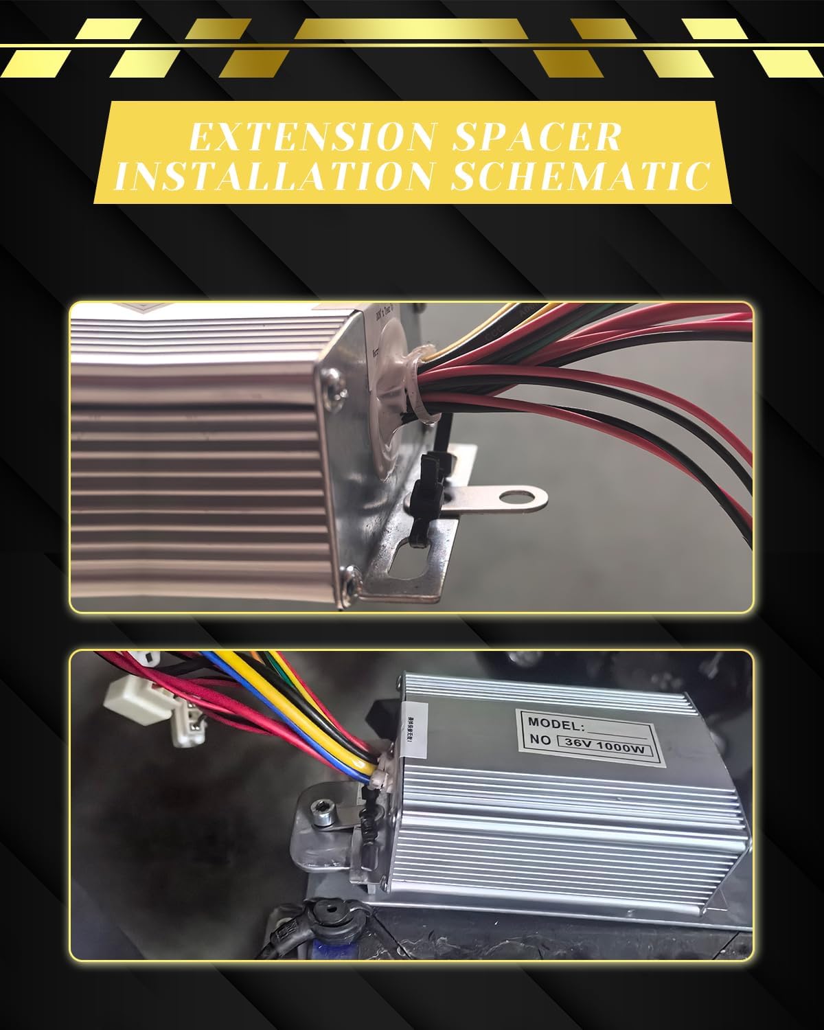 MX650/500/SX500 36V Controller, Replacement Control Module for Razor MX500(Ver.21+), MX650(Ver.14+), SX500, RSF650, Dirt Quad and All Most EcoSmart Scooters