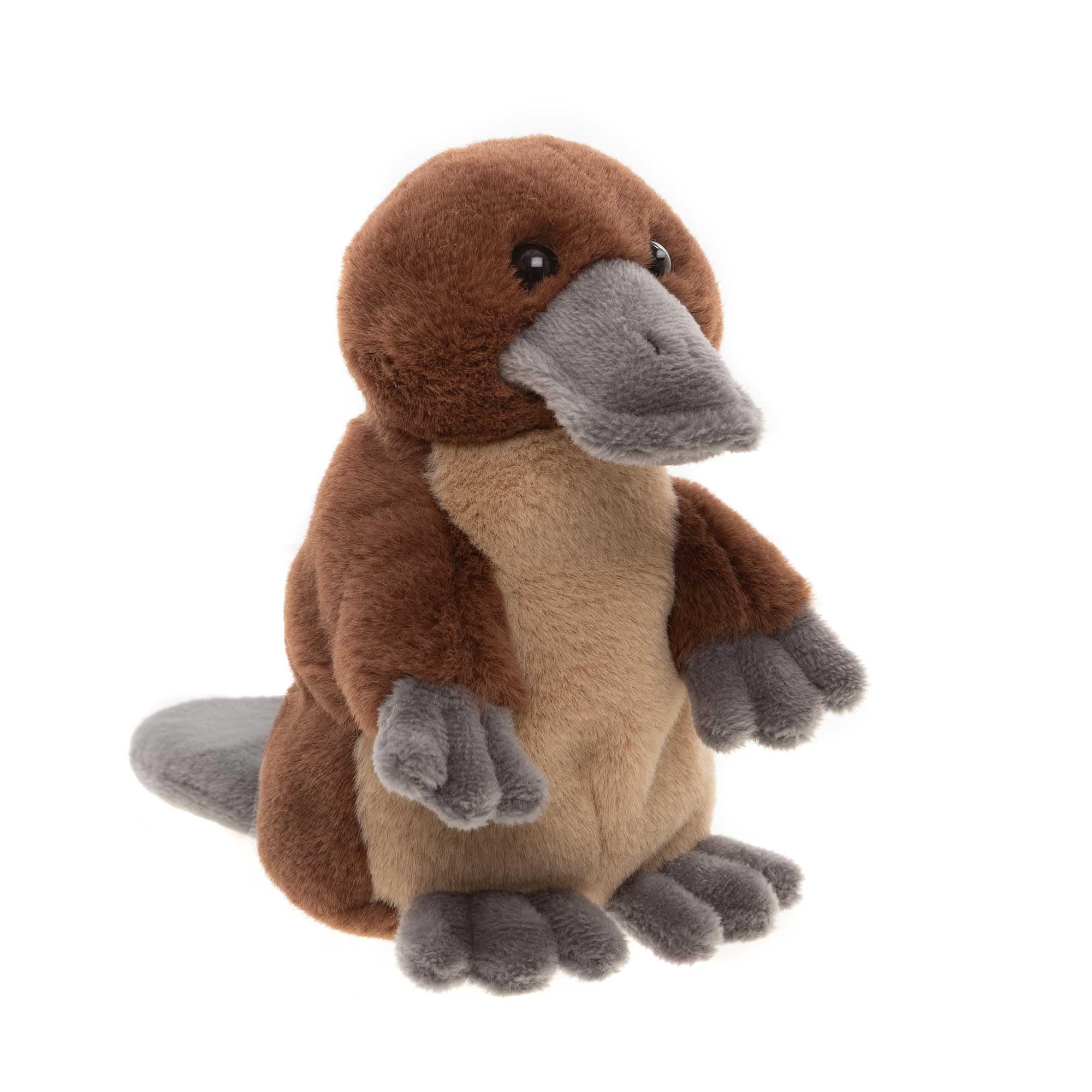 Charlie Bears Cuddle Cub Duck Billed Platypus | Small Plush Brown Stuffed Animal Baby Gift Toy
