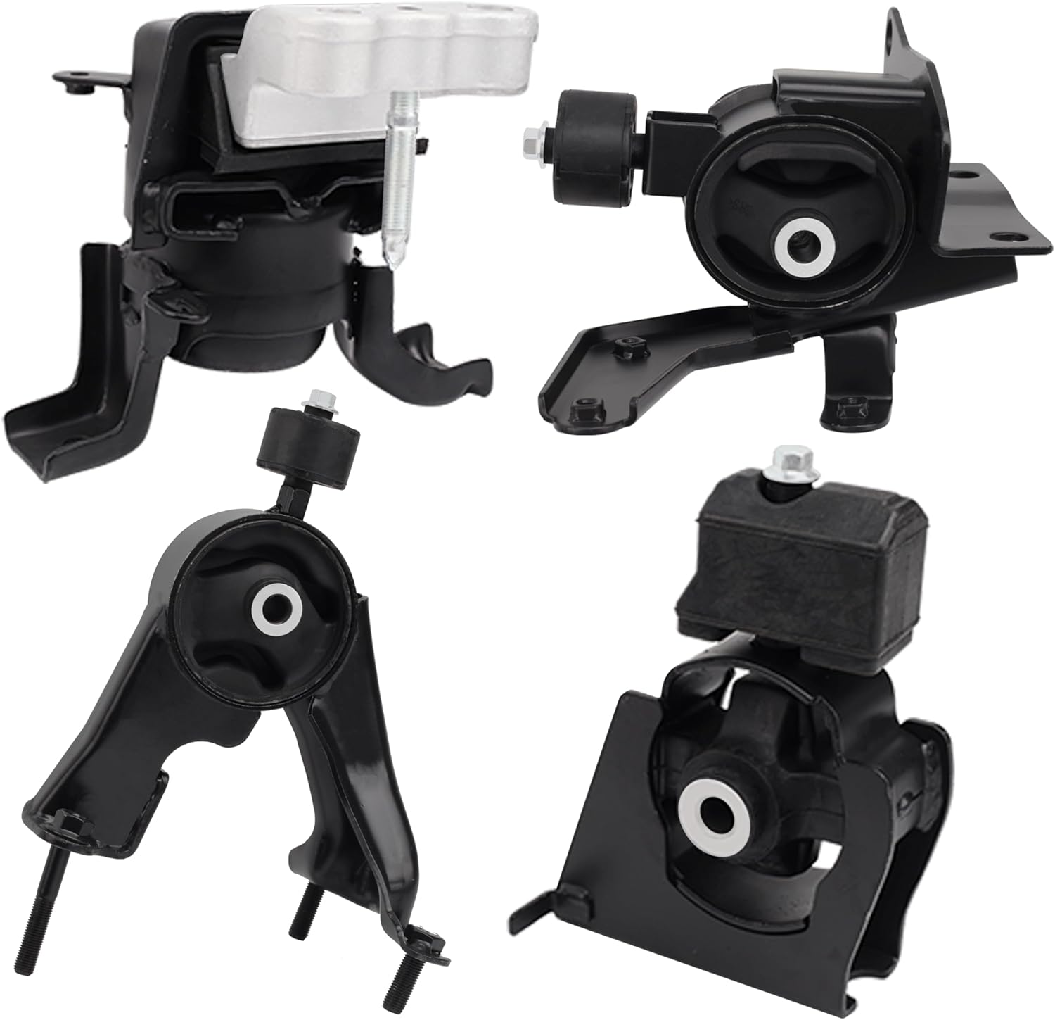 Engine Motor and Transmission Mount Kit Compatible with 2009 2010 2011 2012 2013 Corolla 1.8L & Matrix 1.8L, 2009-2010 Vibe 1.8L FWD 4-Piece Set, A62027 A62039 A62023 A62015