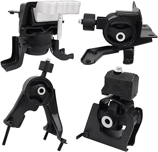 Engine Motor and Transmission Mount Kit Compatible with 2009 2010 2011 2012 2013 Corolla 1.8L & Matrix 1.8L, 2009-2010 Vibe 1.8L FWD 4-Piece Set, A62027 A62039 A62023 A62015