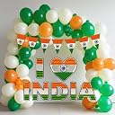 FI - FLICK IN 54 Pcs Independence Day Decoration Items I love india Bunting Banner With Ribbon, Hanging Decoration Supplies, Independence Day Decoration Combo, Republic Day Decorations (Pack of 54) gallery image