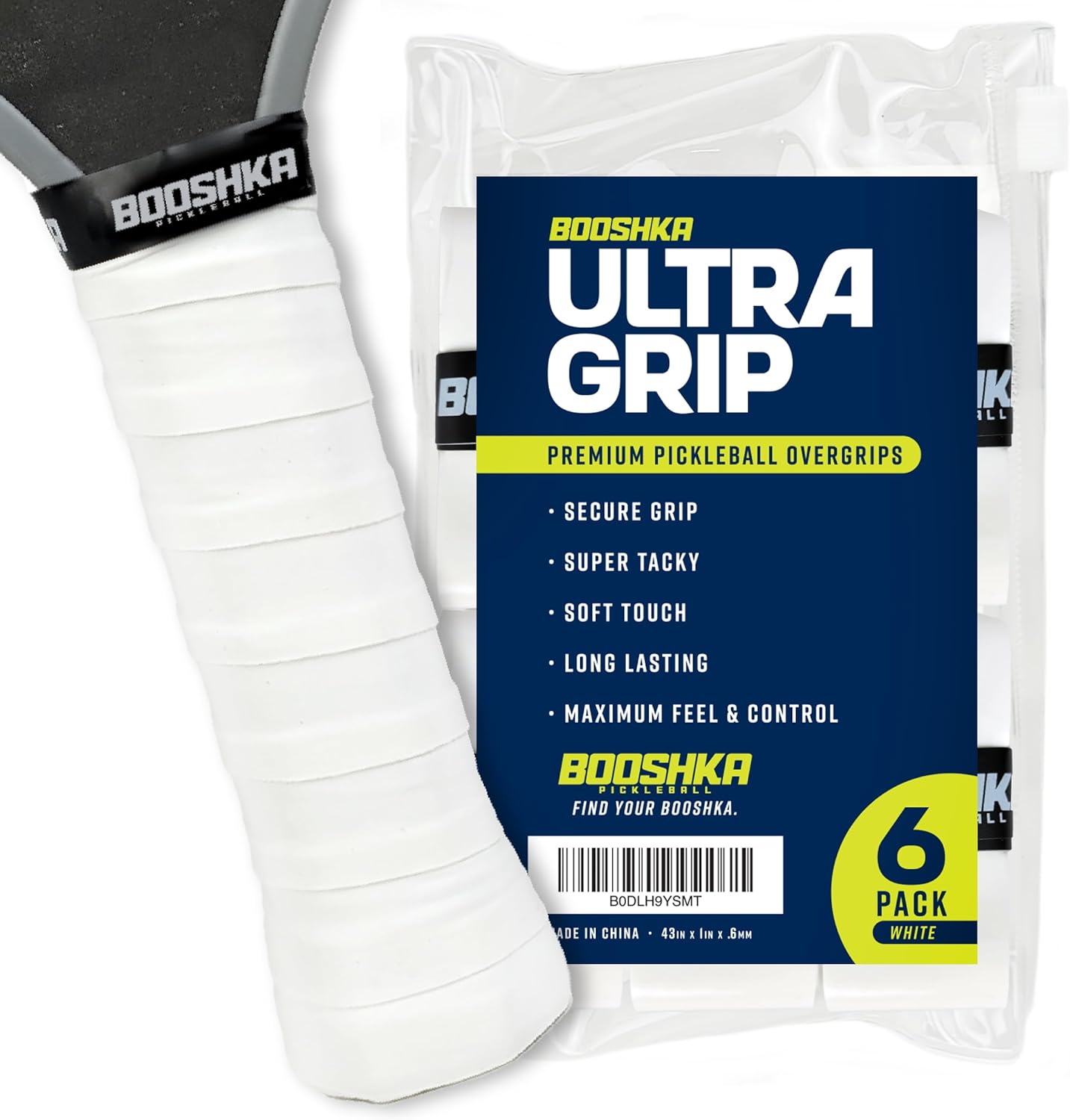 Pickleball Overgrip, Ultra Non-Slip Grip Tape for Pickleball Paddle, Long-Lasting Control, Soft Touch & Secure Feel