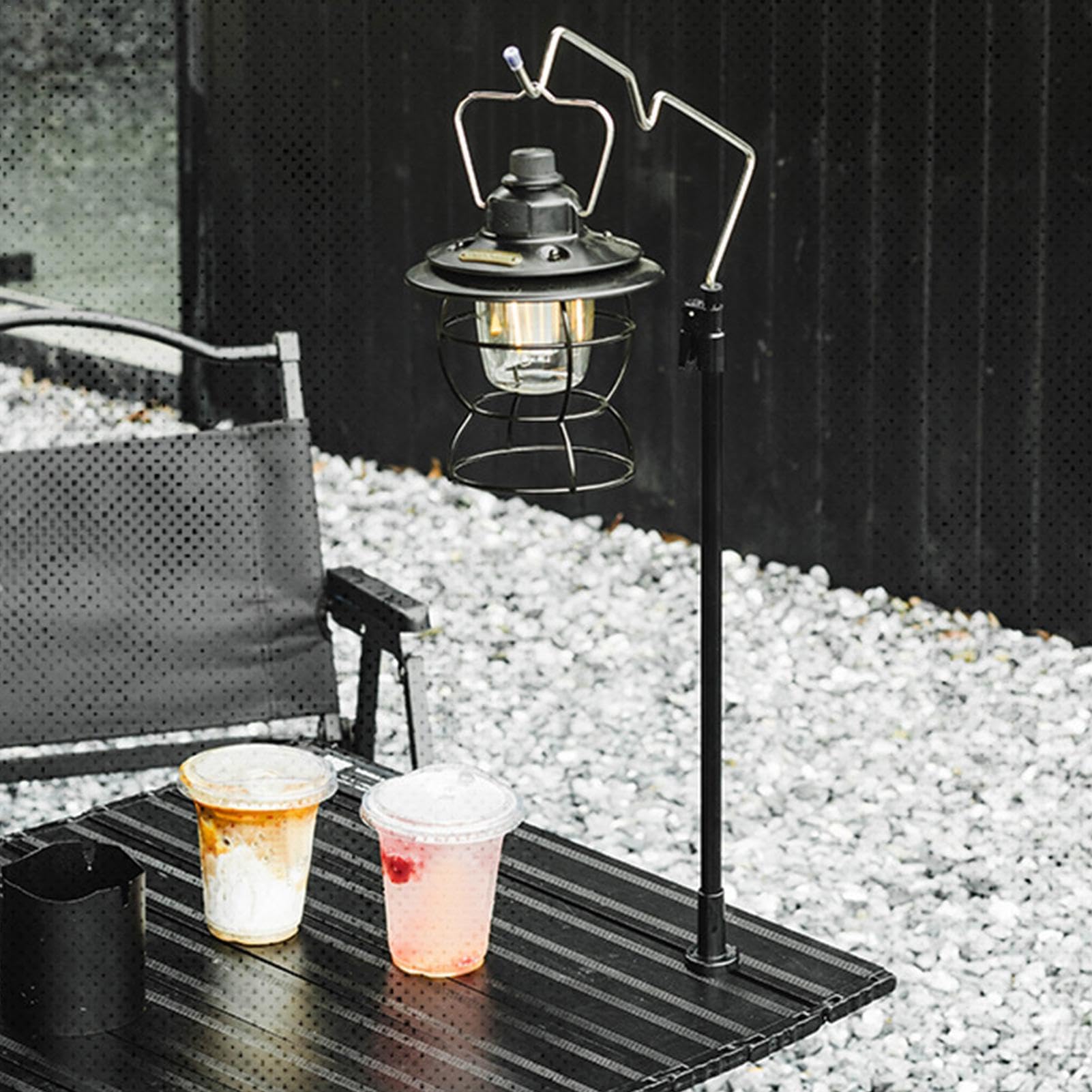 Accessorio Campeggio Illuminazione Supporto Per Lampada Da Campeggio - Gancio Regolabile Per Tavoli Attacco Lampada Portatile