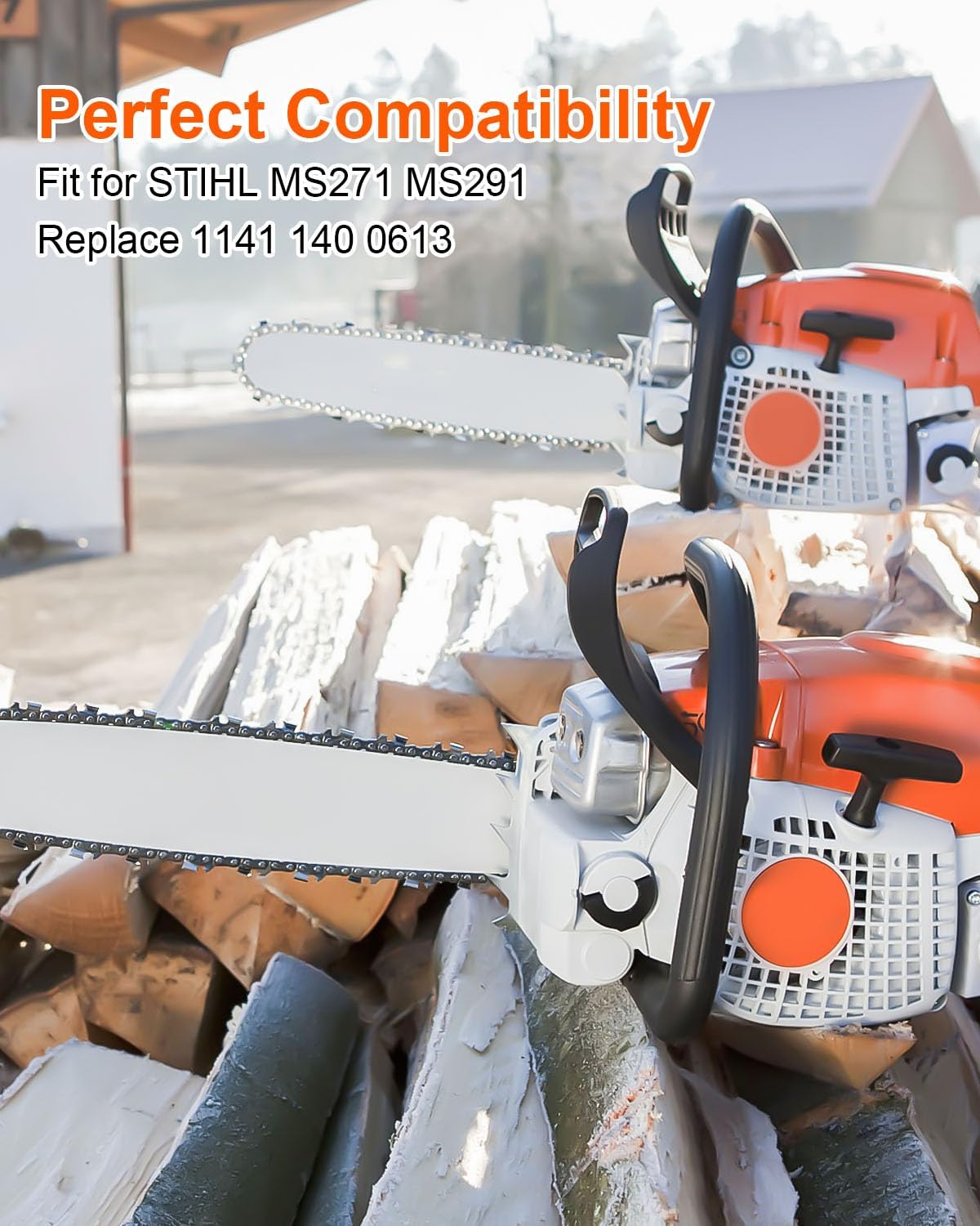 Chainsaw Muffler with Gasket Compatible with STIHL MS271 MS291 Replace 140 0613 1141 11411400613 1141-140-0613