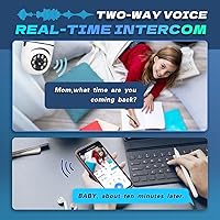 Vista 6 de MCJ Cámara de seguridad con bombilla de 2K / 3MP, cámara de seguridad WiFi 5G y 2.4G, cámara de seguridad inalámbrica para interiores y exteriores