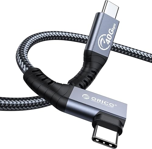 ORICO Câble pour Thunderbolt 4, Compatible avec Thunderbolt 3/USB4, taux de Tran