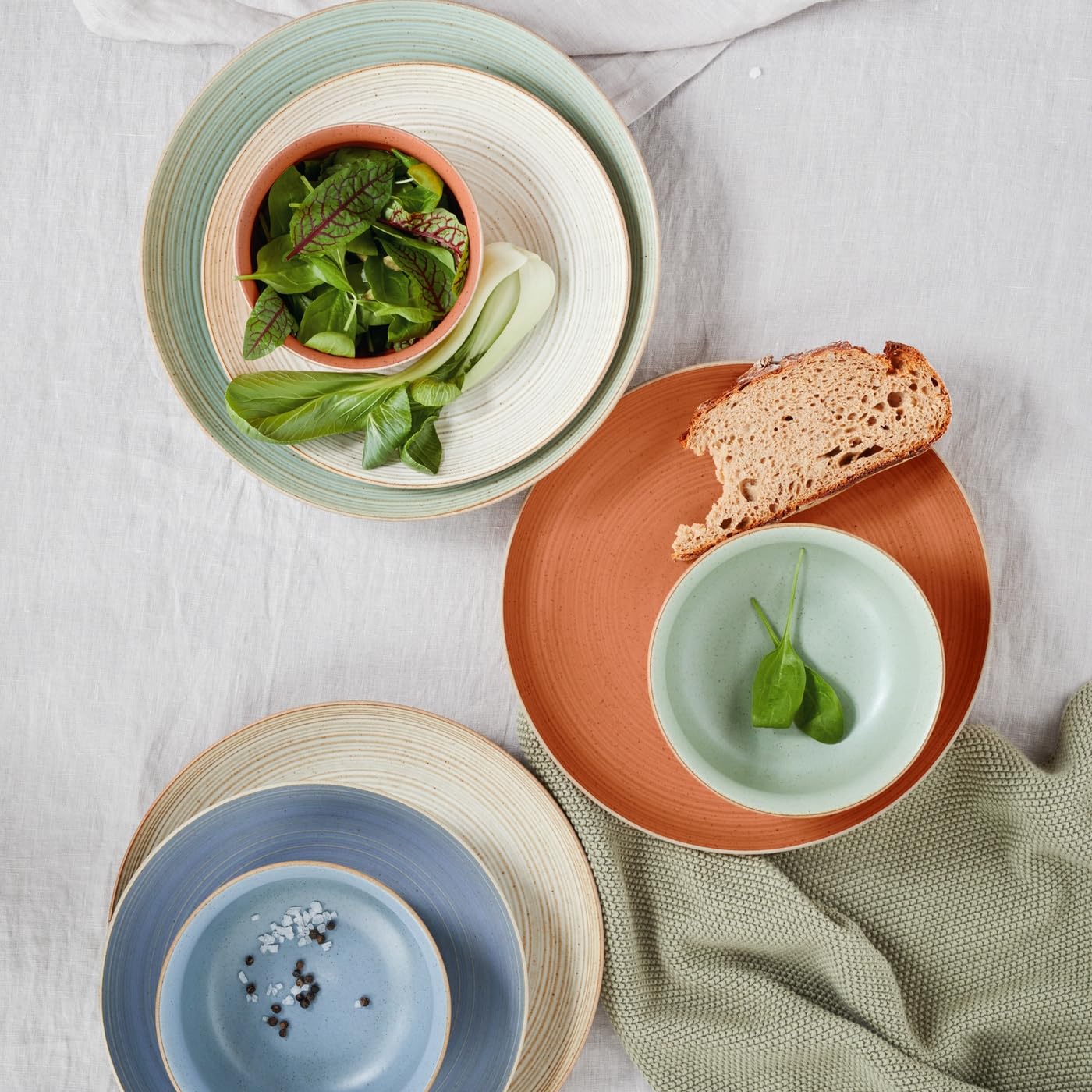 Ciotola Cereali Thomas Rosenthal Nature In Gres - 15 Cm, Colore Blu Acqua - Lavabile In Lavastoviglie E Microonde