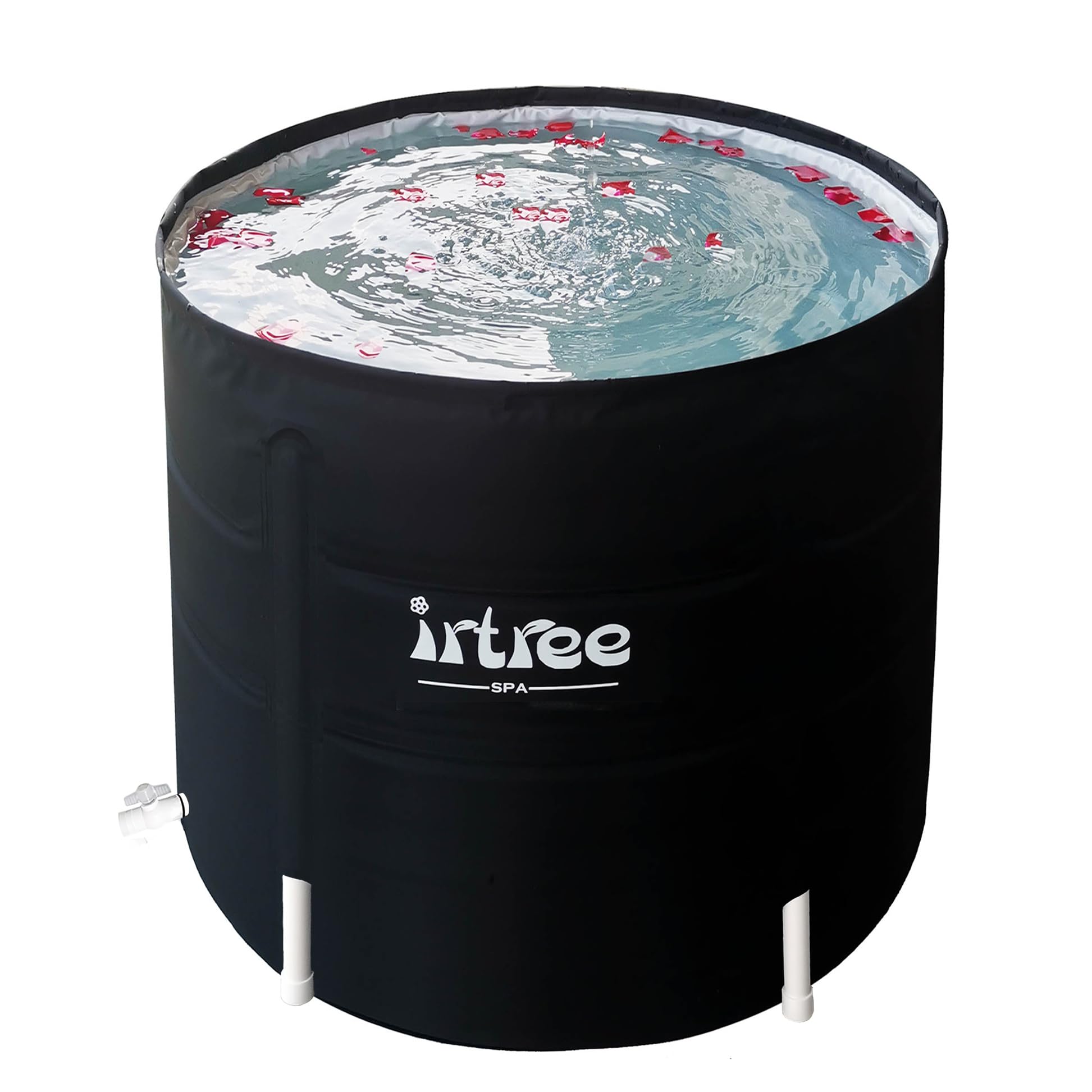 Portable Bathtub Adult Soaking Tub Folding Bathtub Folding Bathtub Cold Plunge Tub Cold Plunge Barrel Bath Tub Shower Tub (Dia 29.5" x H 27.5")