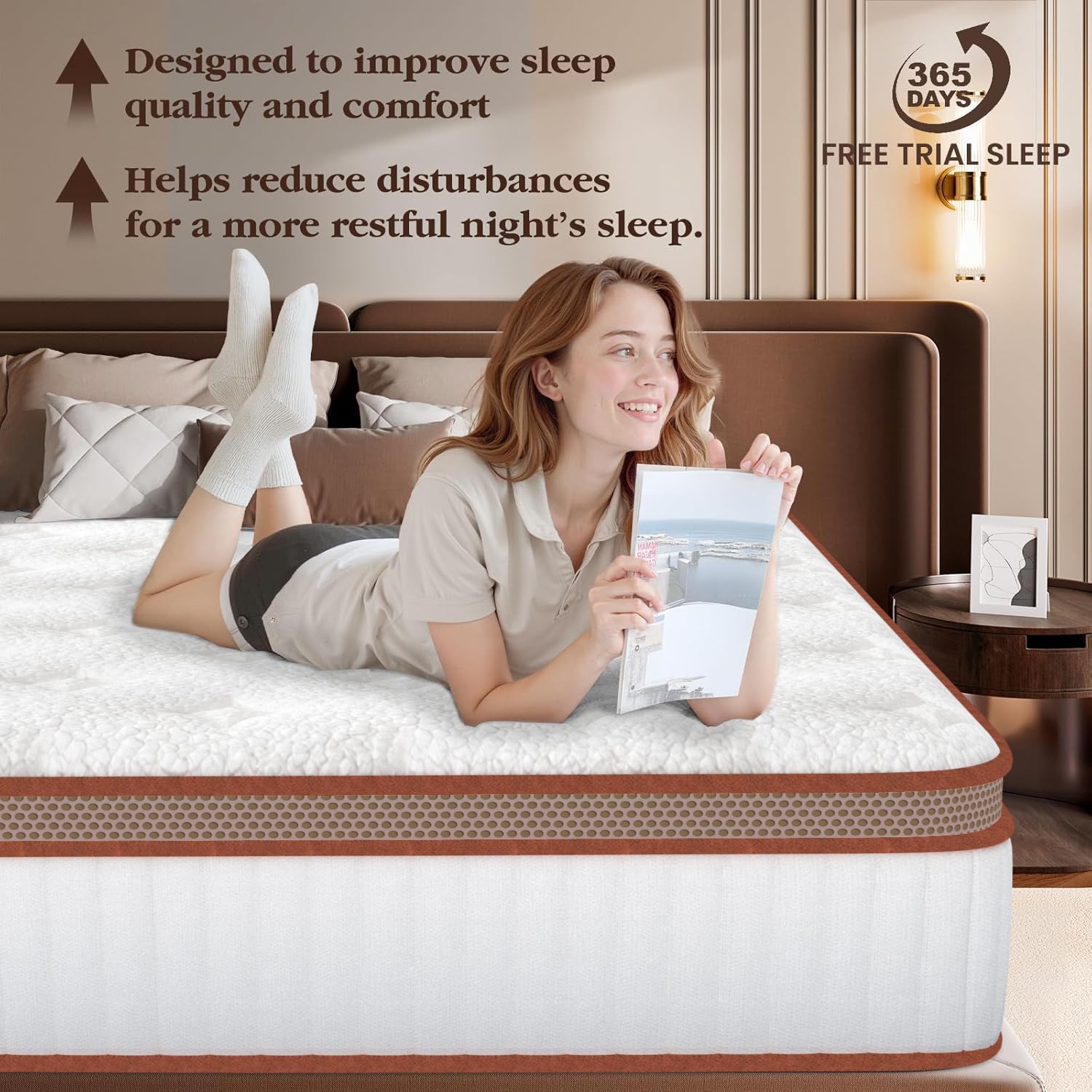 Matelas 140x200 Waterfoam Orthopédique 22 Cm - MiaSuite Anti-acarien