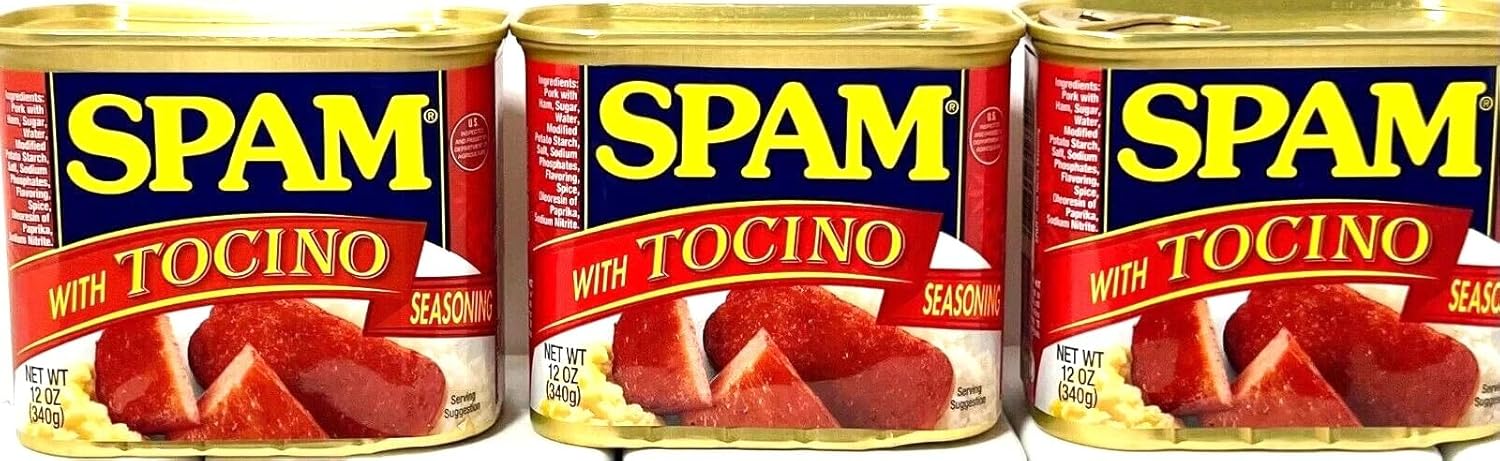 Spam Reduced Sodium Six 12 Ounce Cans Value Pack