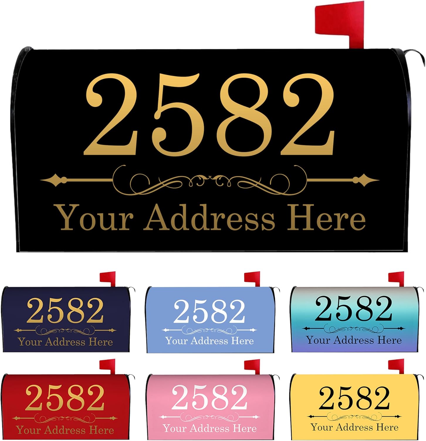 Vsmoedb Personalized Magnetic Mailbox Cover, Custom Mailbox Covers