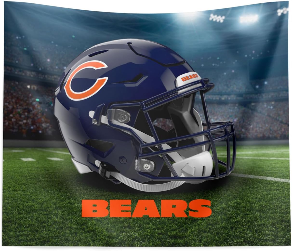 Northwest NFL 34 X 40 Printed Wall Décor Hanging Pin Tapestry Indoor Banner Flag, Chicago Bears