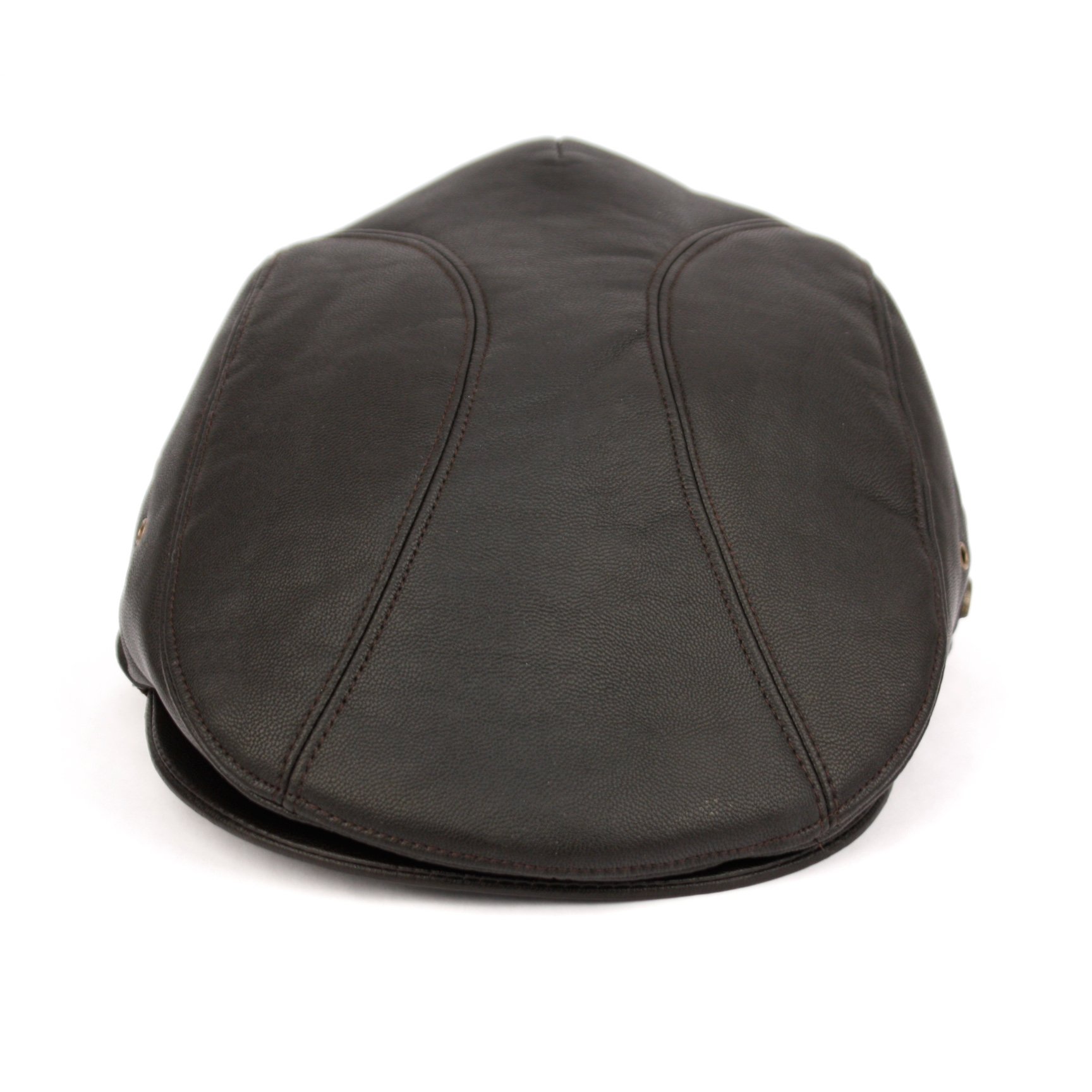 Epoch hats Fuax Leather Ivy Cap (L/XL (59CM), Brown)