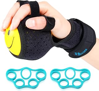 REAQER Grip strength ball Finger Device Training Equipment Anti-Spasticity Ball Splint Finger Orthosis For Hand Functional Impairment/hemiplegia/stroke…