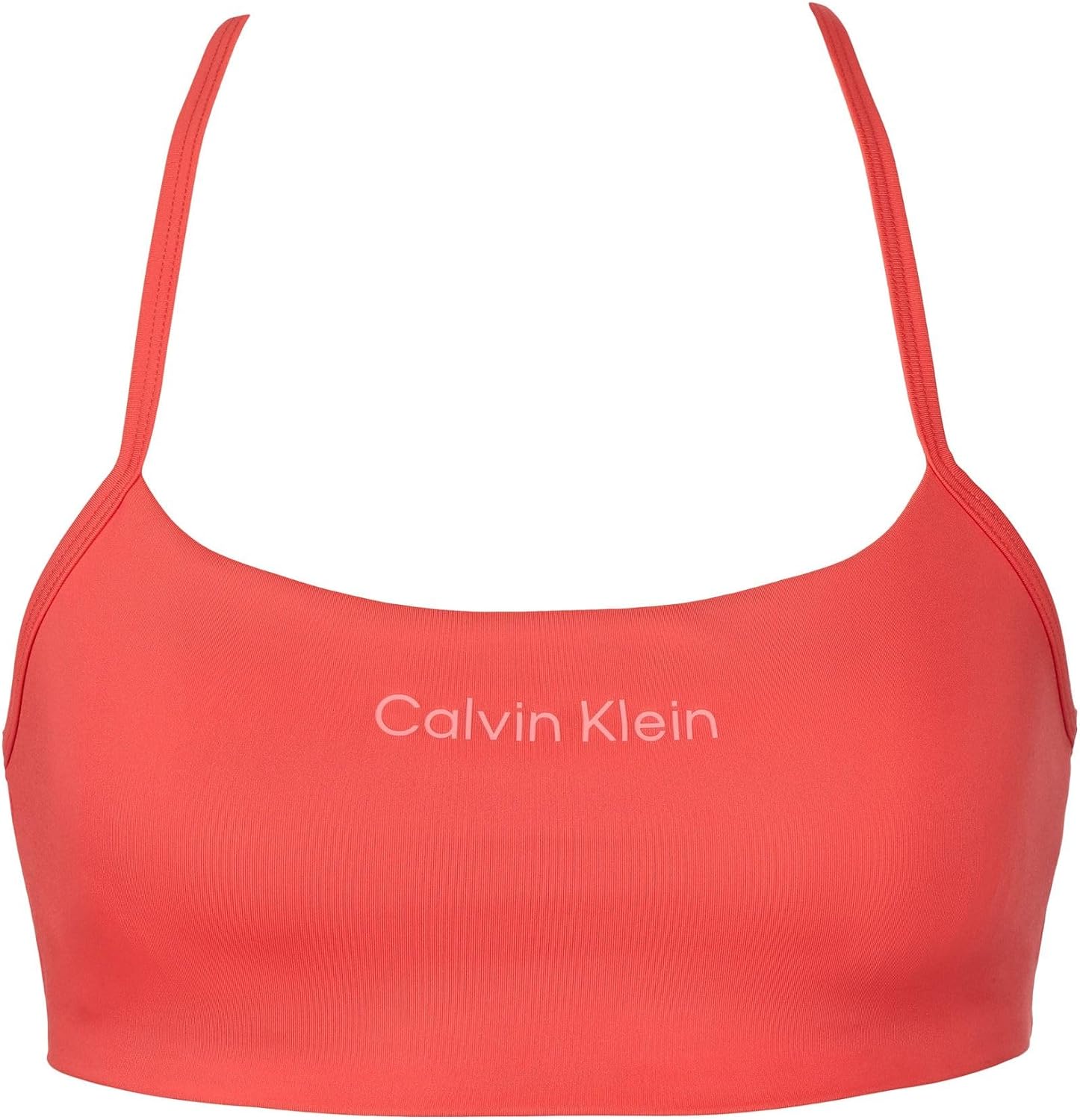 Calvin Klein Performance Sports Bra 2 Pack, Microfiber Stretch, Medium, Pink/Taupe image 3