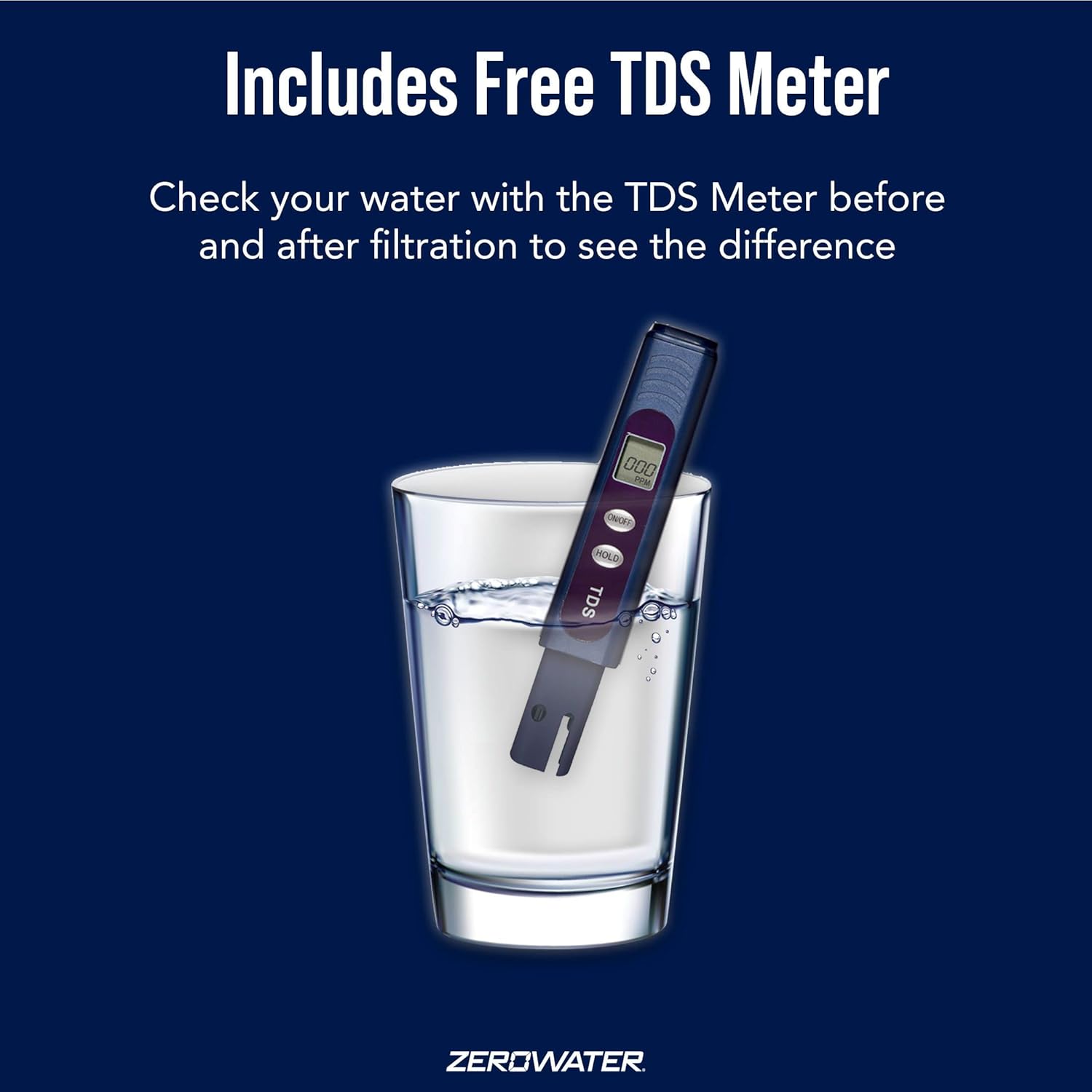 ZeroWater ZBD-040-1, 40 Cup Ready-Pour Glass 5-stage Water Filter Dispenser, NSF Certified to Reduce Lead, Other Heavy Metals and PFOA/PFOS, Clear Glass With Chrome Stand: Home & Kitchen