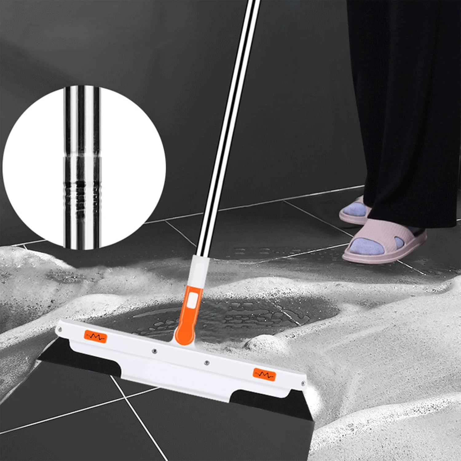 𝐌𝐚_𝐠𝐢𝐜 Brooms with Long Handle, Rotate Floor Squeegee