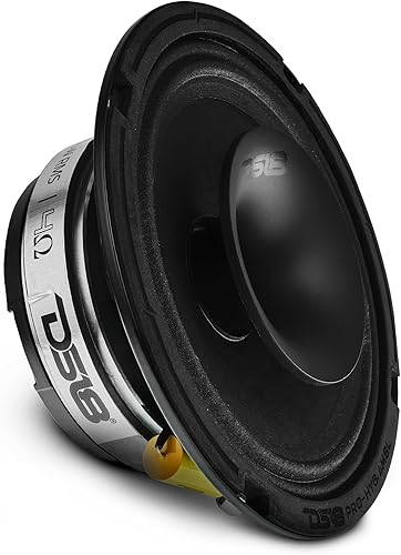 Miniatura 6 de DS18 PRO-HY6.4MSL - Altavoz híbrido de audio para automóvil de rango medio poco profundo de 6.5 pulgadas con controlador integrado y parrilla
