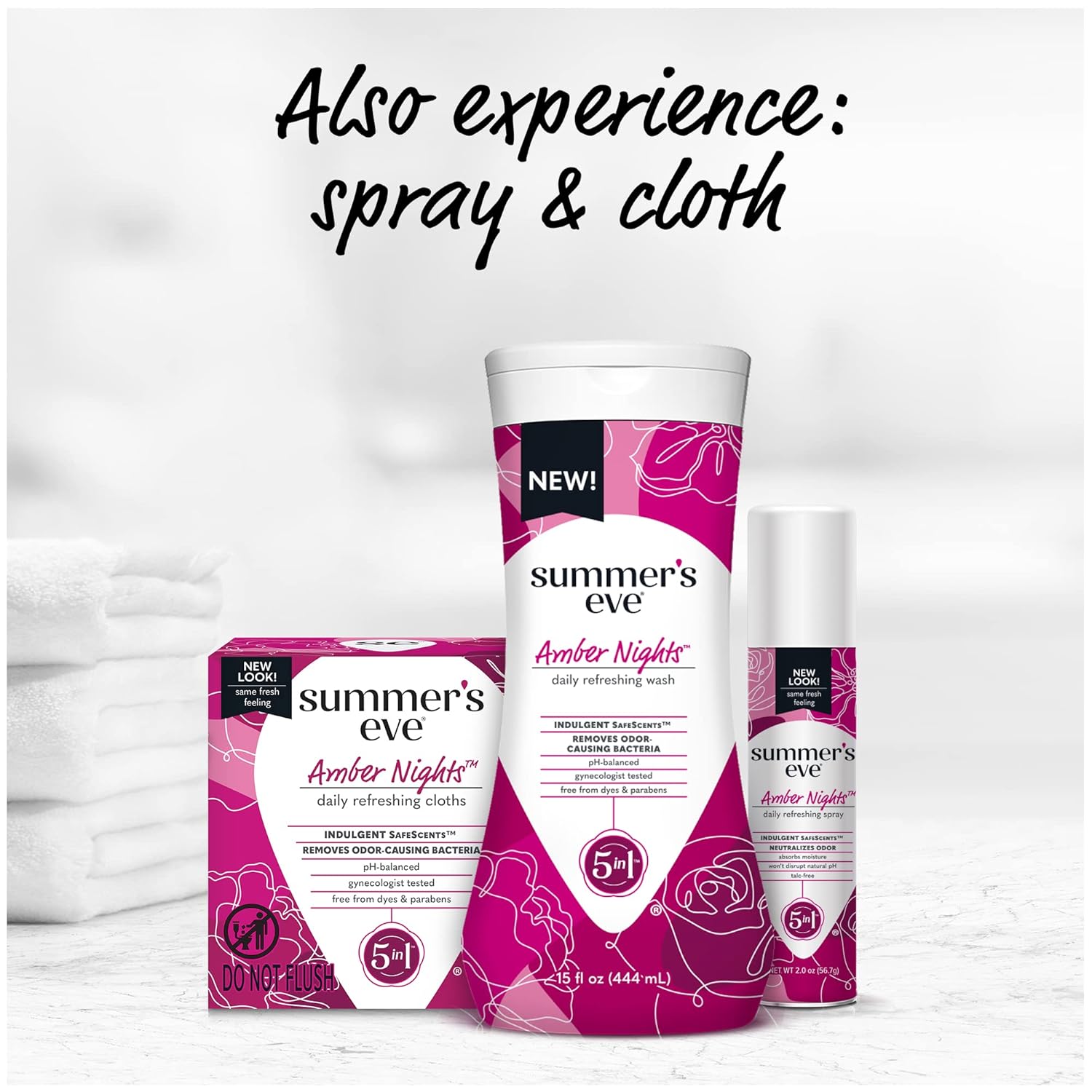 Summer's Eve Amber Nights Feminine Wash, PH-Balanced wash, 15 Fl Oz : Everything Else
