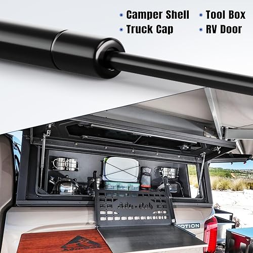 Miniatura 102 de ARANA C16-04154 - Puntales de gas de 15 pulgadas y 24 libras, para cubierta Snugtop, cubierta de cámper, piezas de repuesto para tapa de camión, 2