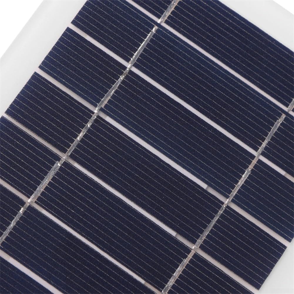 Pannello solare portatile impermeabile da 2 W 5 V per telefono cellulare, campeggio, escursionismo, ricarica, alta efficienza di conversione, pannello solare per campeggio ed escursionismo