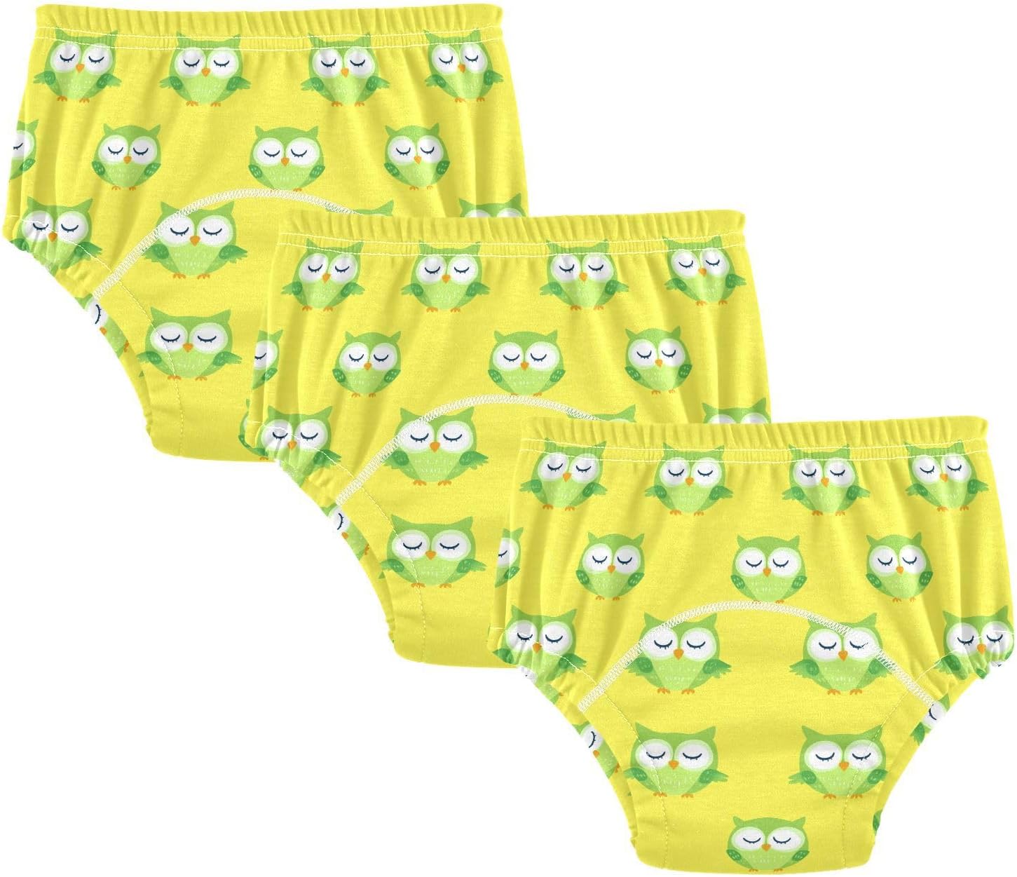 Owl Cartoon Toddler Potty Training Underwear Cotton Absorbent Soft Baby Girl Boy Toilet Training Pants 3T