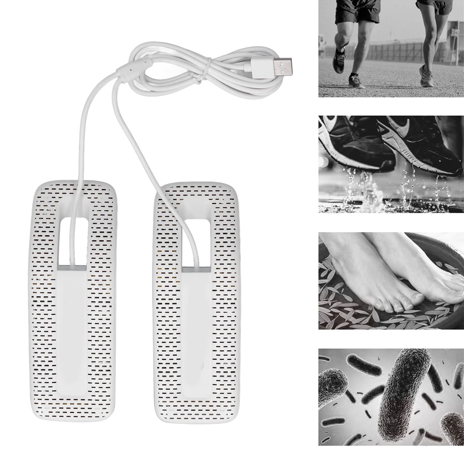 Schuhdeo-Trockner Schuhtrockner, tragbarer elektrischer USB-Schuhtrockner für Regenzeiten im Winter, zusammenklappbarer Fußwärmer zum schnellen Trocknen von Schuhen, Handschuhen, Socken, Skischuhen