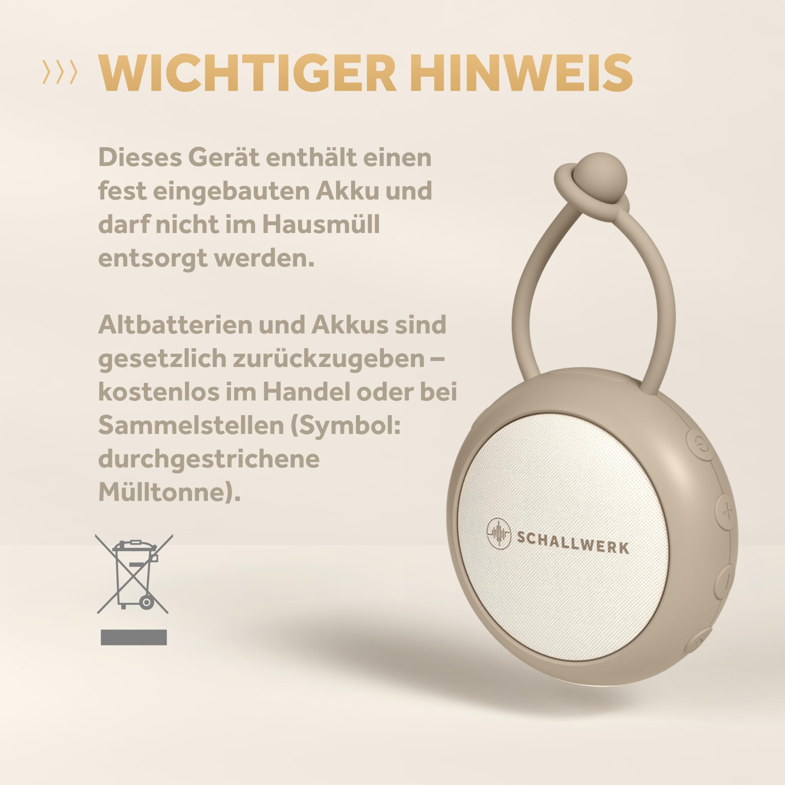 Schallwerk® White Noise Machine Baby – Einschlafhilfe für Babys & Erwachsene mit weißem Rauschen, Naturgeräuschen & Mehr – Geräuschebox mit Nachtlicht & Timer – Tragbar & leise