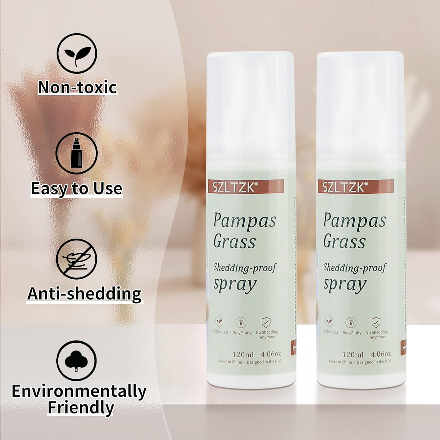 Buy 2 Pack Pampas Grass SheddingProof Spray with Fragrance Smell