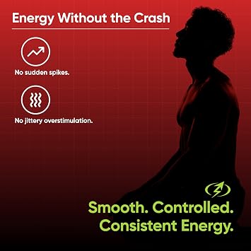 Extended Release Caffeine Pills + Caffeine L-Theanine + Focus & Energy Supplement + No Jitters, No Crash + Natural - 120 Capsules