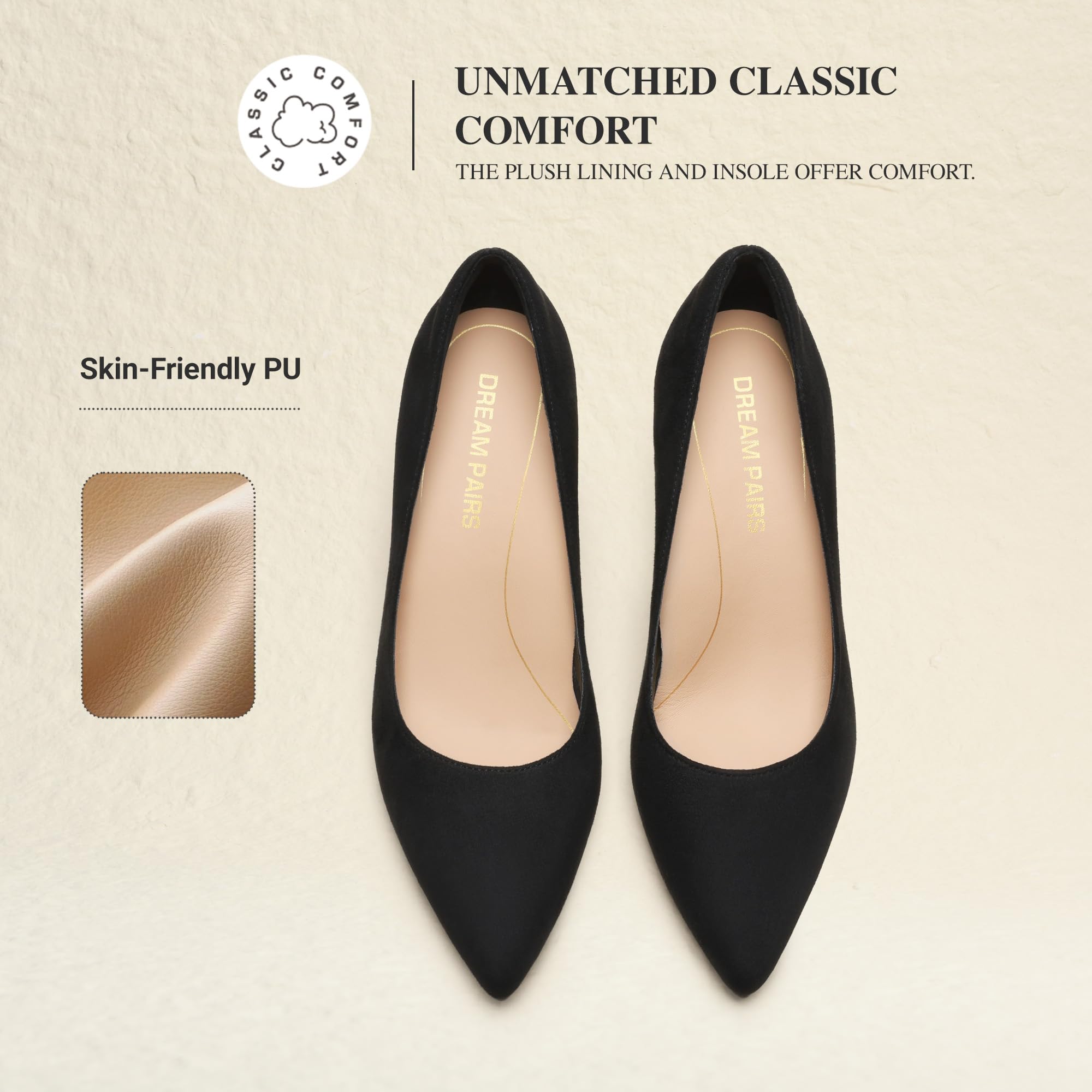 DREAM PAIRS Zapatos Tacon Alto Stiletto