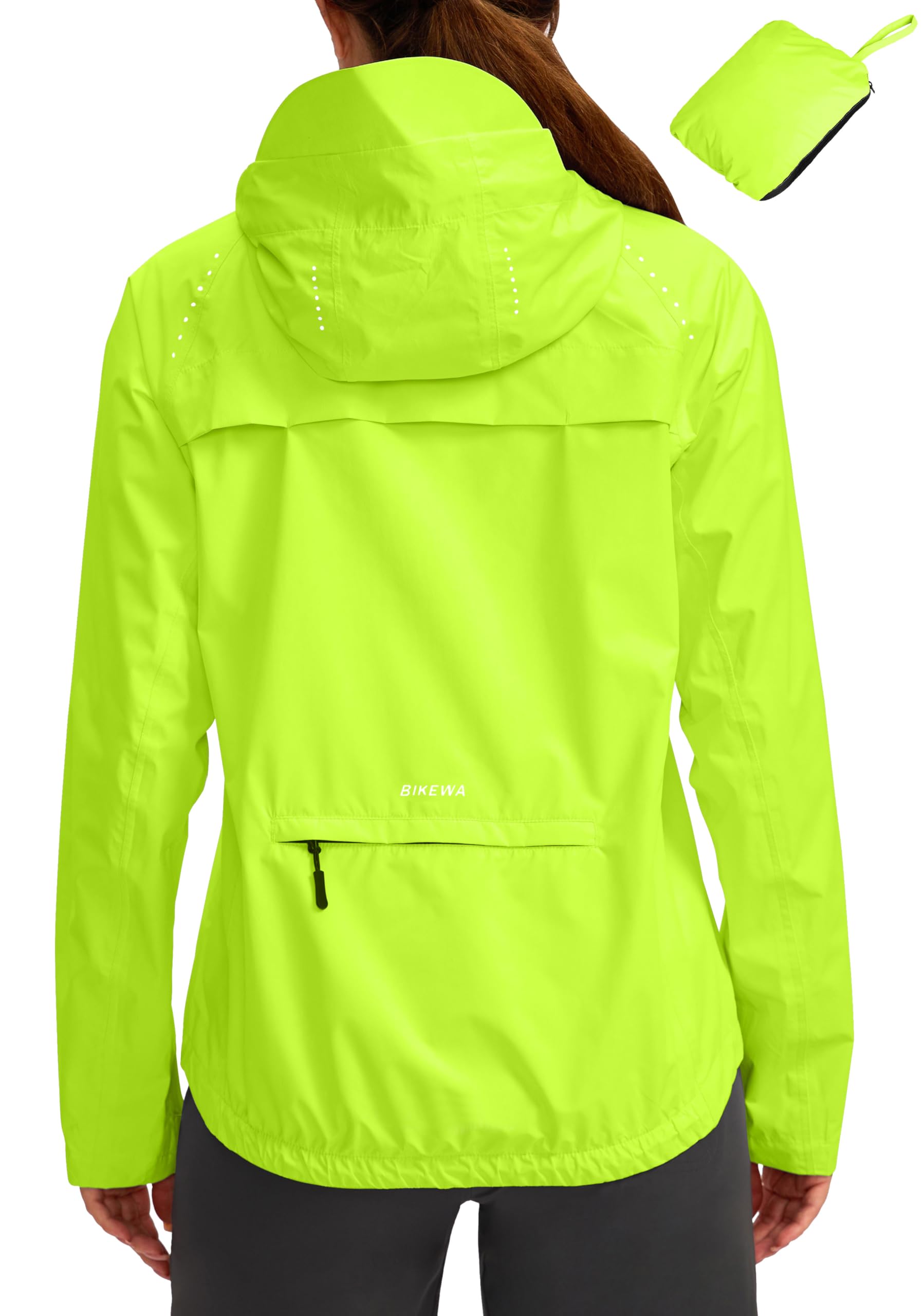 Women's Cycling Rain Jackets Waterproof Windbreaker