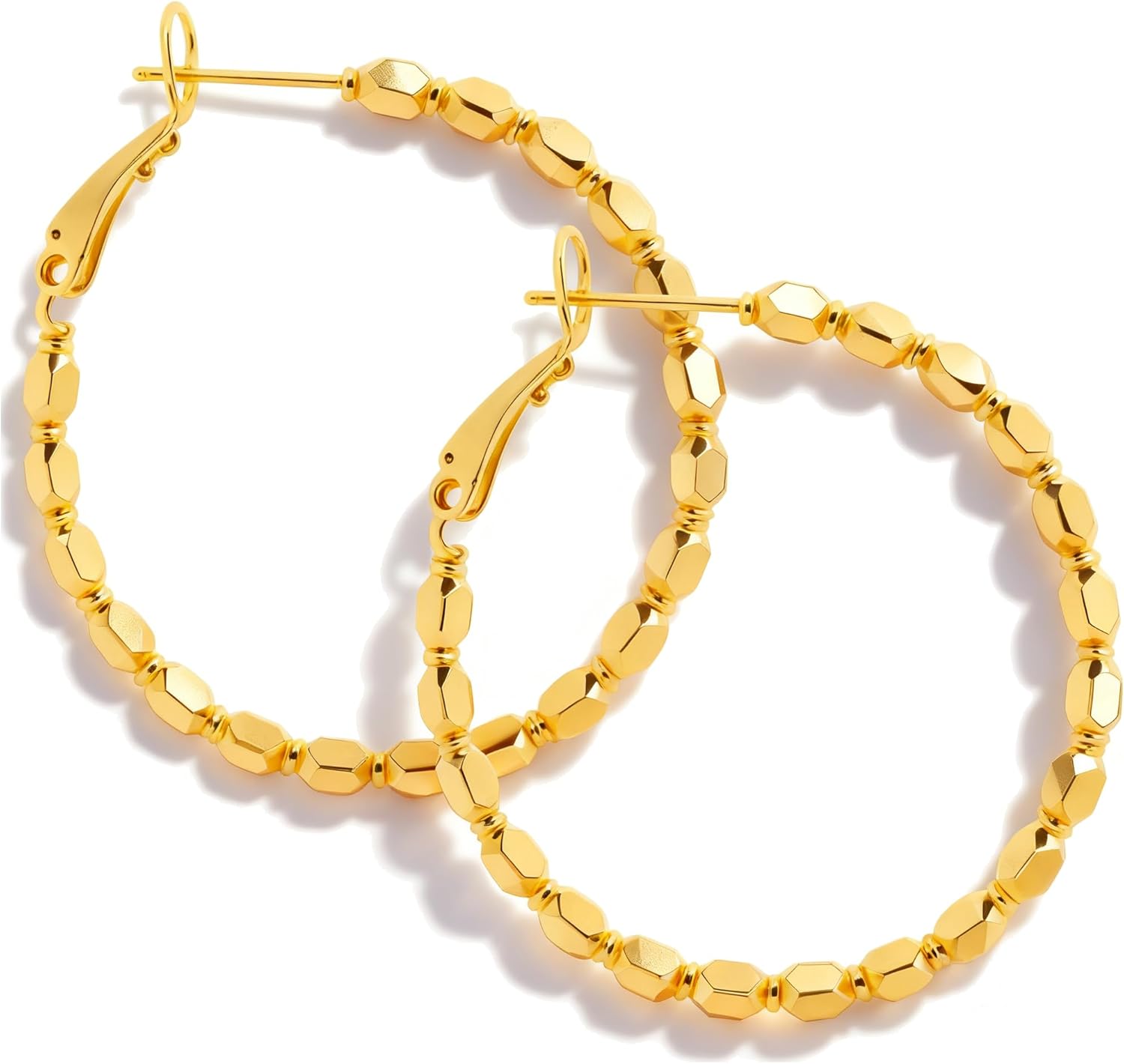 ToHeart Thin Hoop Earrings for Women 14K Gold Hoop Earrings Hypoallergenic Dainty Party Gifts